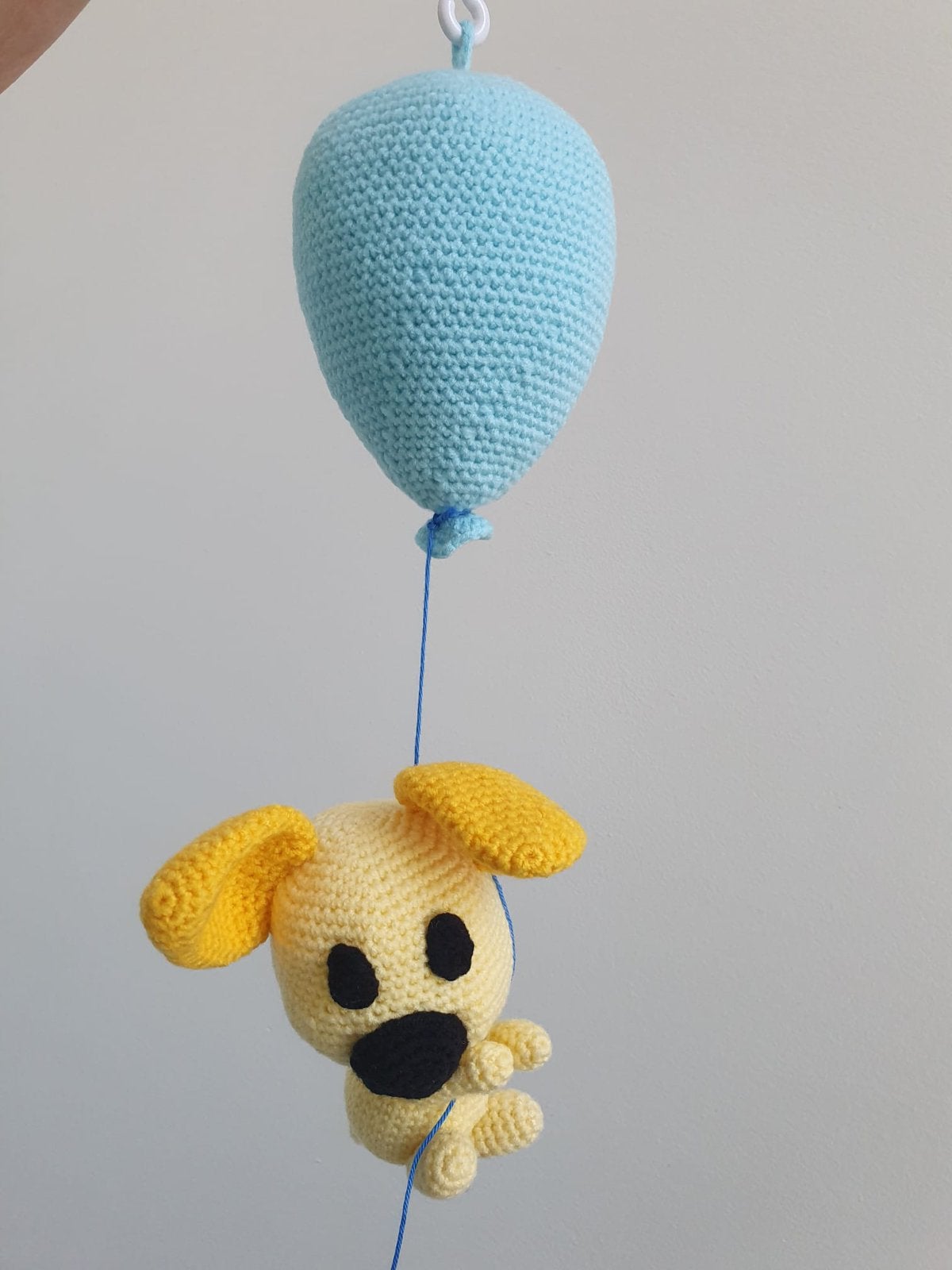 Muziek doosje, Gehaakte Pip aan Ballon, Ophalen of Verzenden, Nieuw, Wanddecoratie