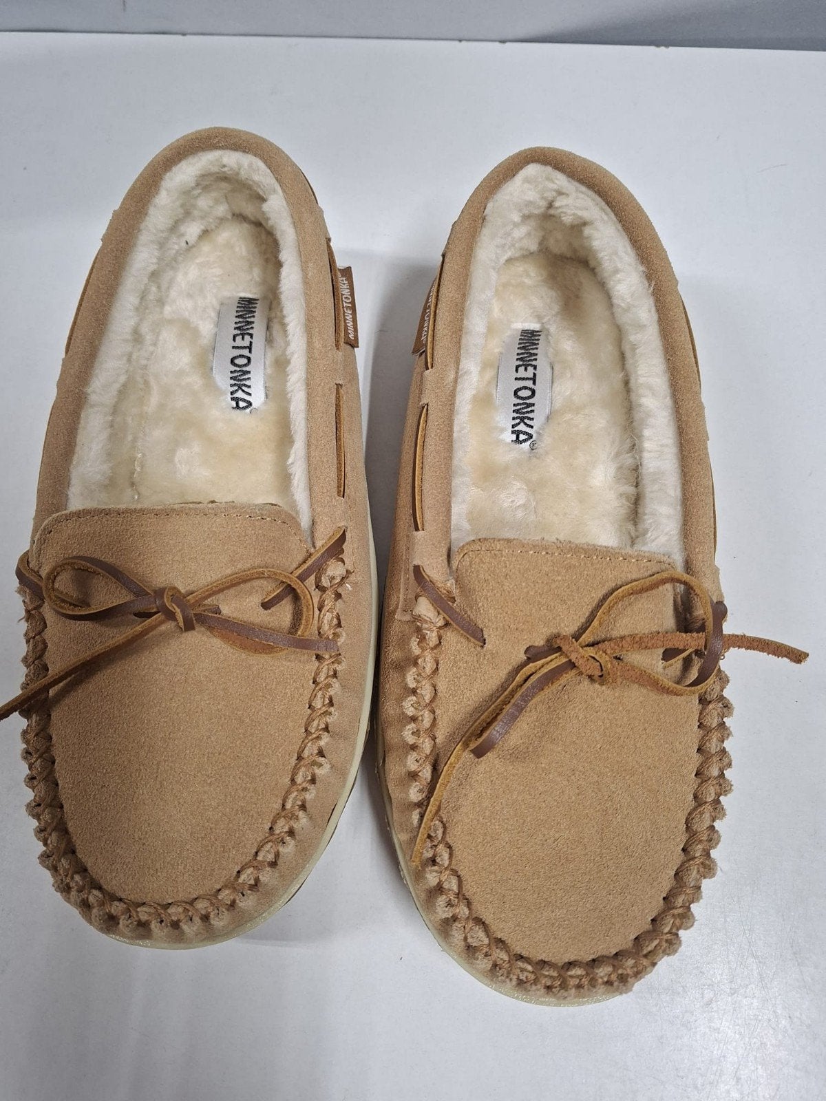 Minnetonka Huisschoen met bontvoering  Mt 40  Nieuw, Bruin, Instappers, Carolinasoutlet@hotmail.com, Nieuw
