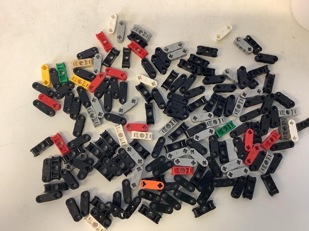 Lego technic as en pin connector loodrecht 3L centraal pinga, Ophalen of Verzenden, Gebruikt, Losse stenen, Lego