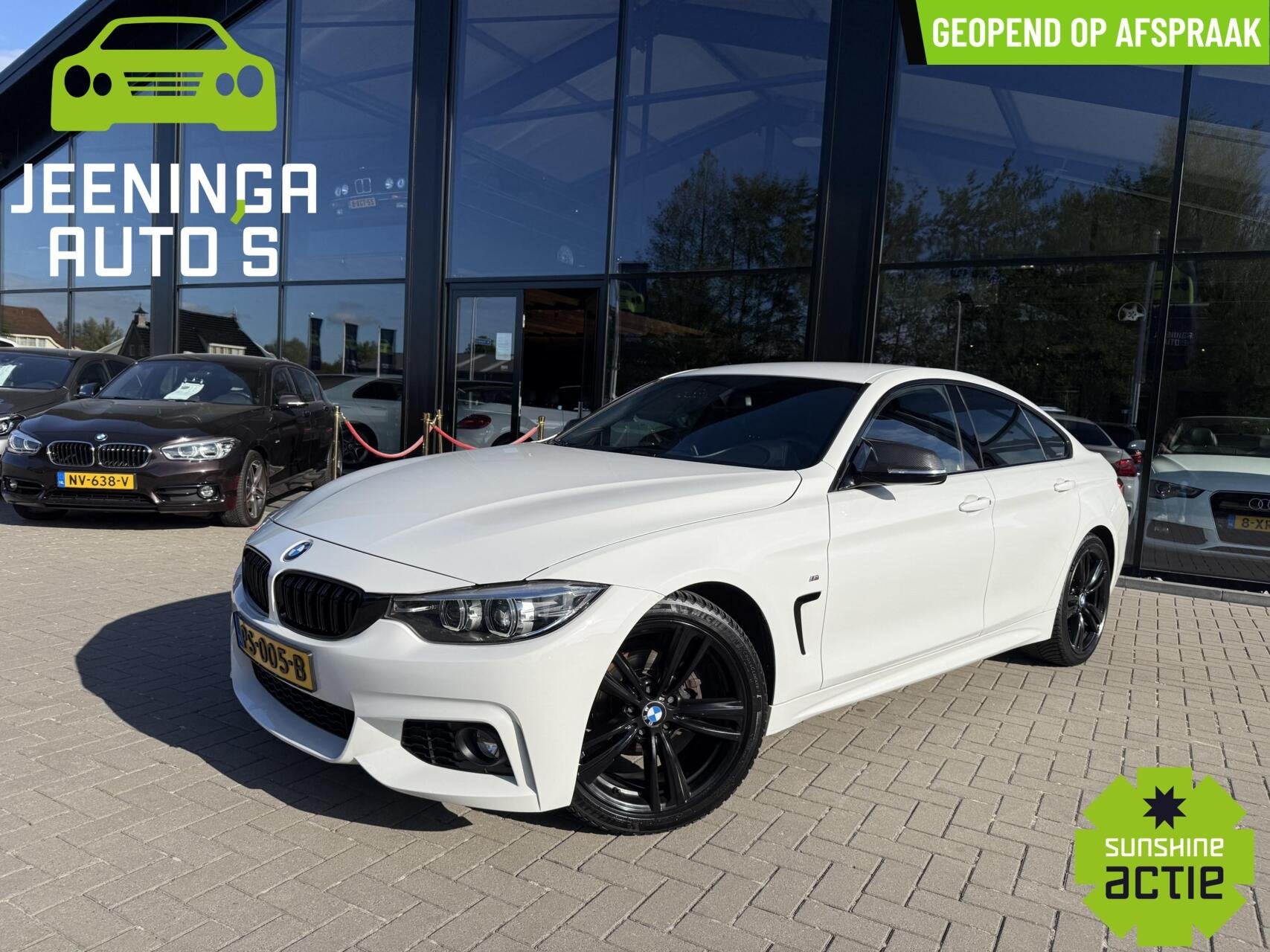 BMW 4-serie Gran Coupé 418i Executive|Msportpakket|NAP, Auto's, Automaat, Gebruikt, Automatische klimaatregeling, Leder en Stof