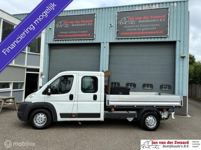Peugeot Boxer pick up Open laadbak dubbele cabine 435 2.2 HD, Euro 5, Gebruikt, 150 pk, Wit