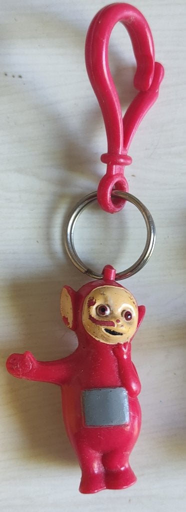 rode teletubbie PO sleutelhanger, Kinderen en Baby's, Speelgoed | Knuffels en Pluche, Gebruikt, Overige karakters, Overige typen