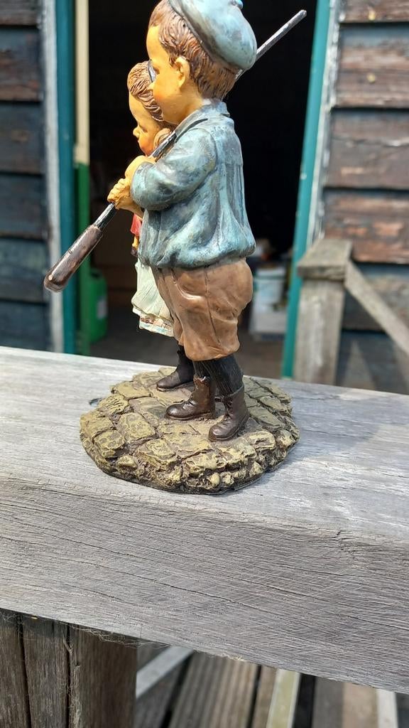 Ot en Sien onder moeders paraplu beeldje, Verzamelen, Ophalen of Verzenden, Zo goed als nieuw, Mens