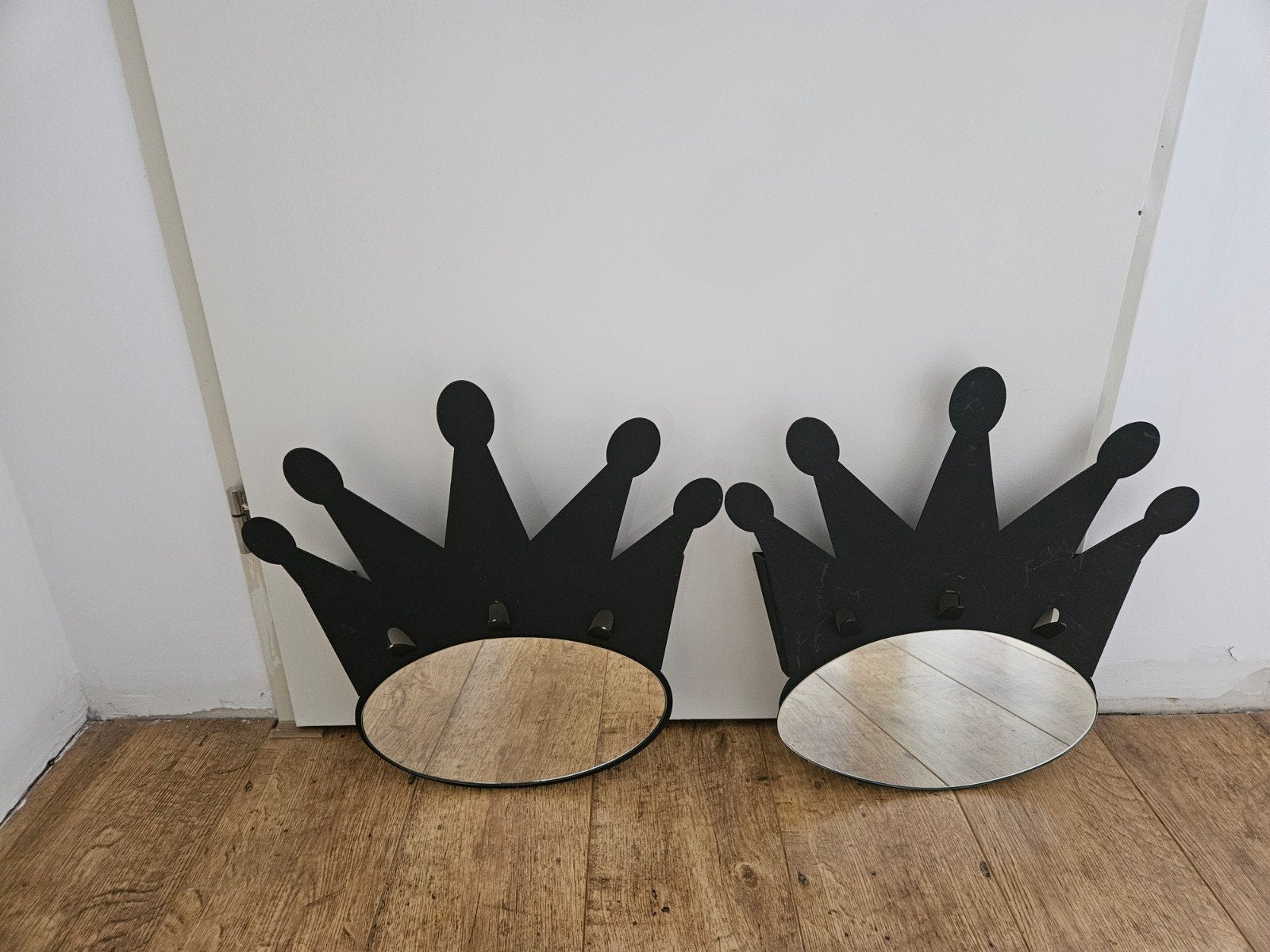 Arti & Mestieri Design Kroon Kapstok & Spiegel. 1 of 2, Ophalen, Zo goed als nieuw, Minder dan 100 cm, Metaal