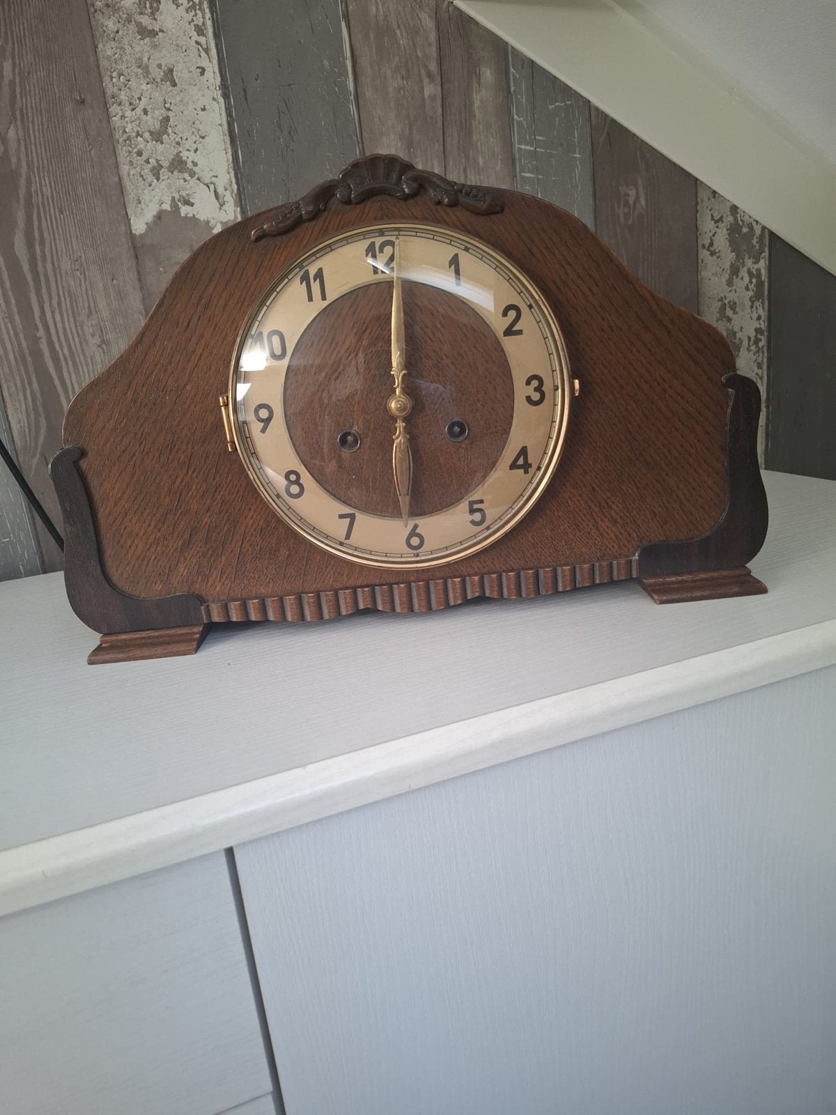 Antieke houten pendule klok, Antiek en Kunst, Antiek | Klokken, Ophalen