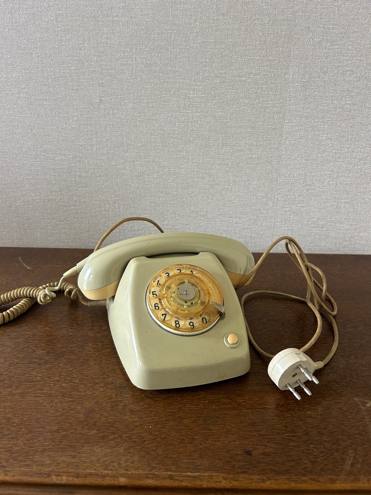 Vintage PTT Telefoon T65 met Draaischijf - Opknapper, Ophalen, Gebruikt, Met draaischijf