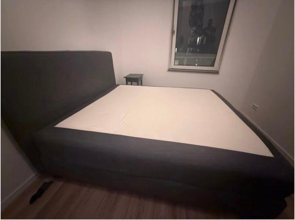 Ikea boxspring 180x200, Ophalen, Gebruikt, Tweepersoons, 180 cm