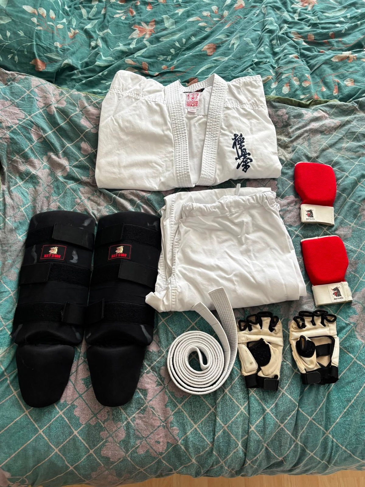 Karate Kyokushinkai Pak met Bescherming en Band, Groter dan maat XL, Gebruikt, Vechtsportpak, Ophalen of Verzenden
