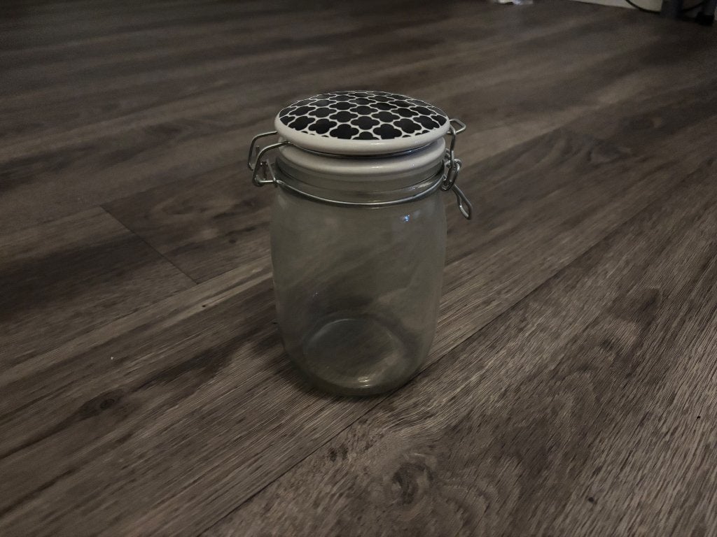 Glazen wekpot - GRATIS, Ophalen, Gebruikt, Glas, Pot, Bus of Blik