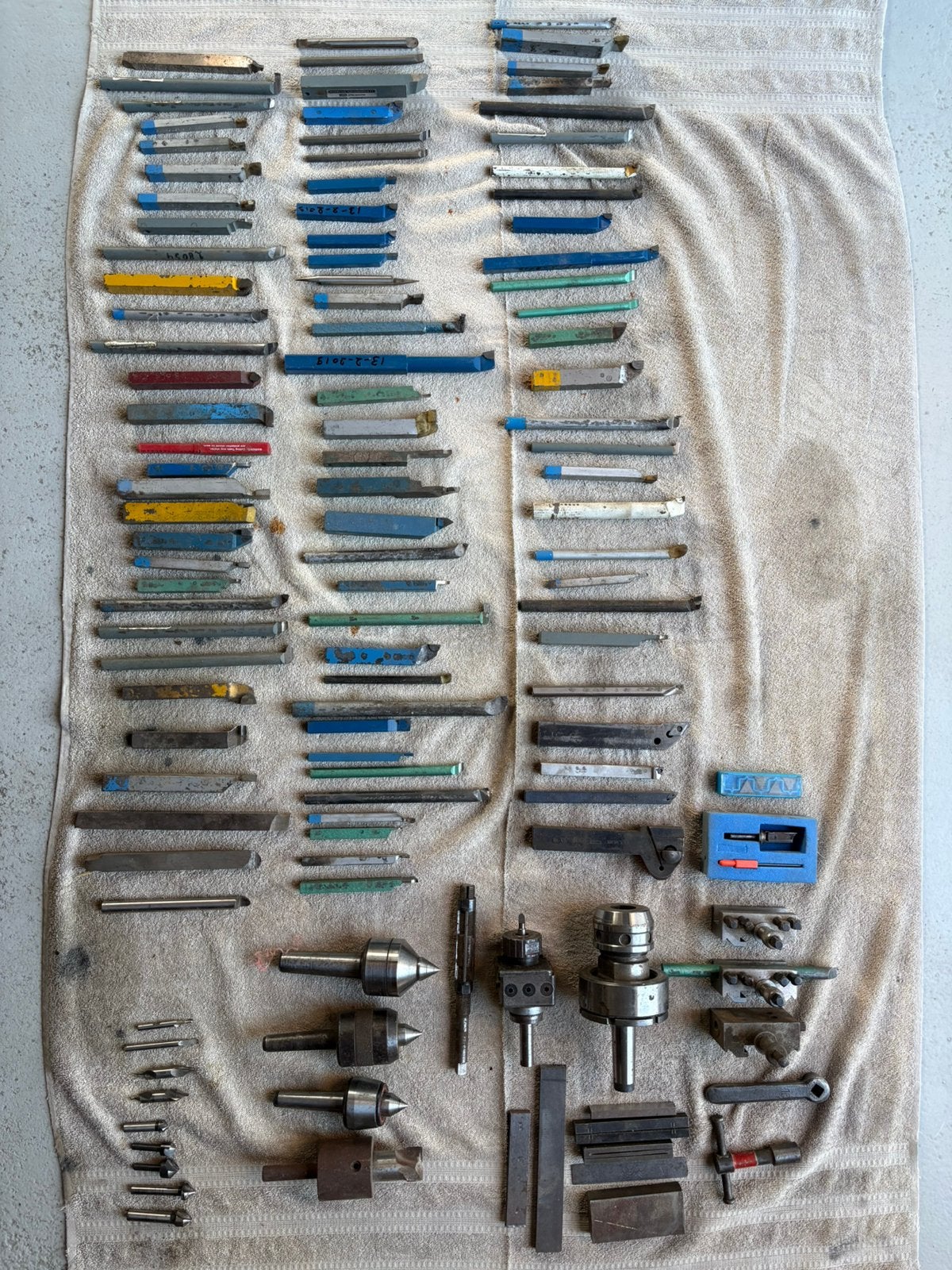 Assortiment draaibankbeitels  en toebehoren., Doe-het-zelf en Verbouw, Ophalen, Gebruikt