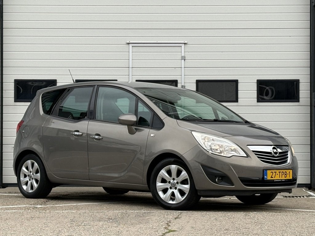 Opel Meriva 1.4 Turbo Cosmo Navi | Climate | Cruise | Pdc |, Auto's, Euro 5, Gebruikt, 4 cilinders, Bruin