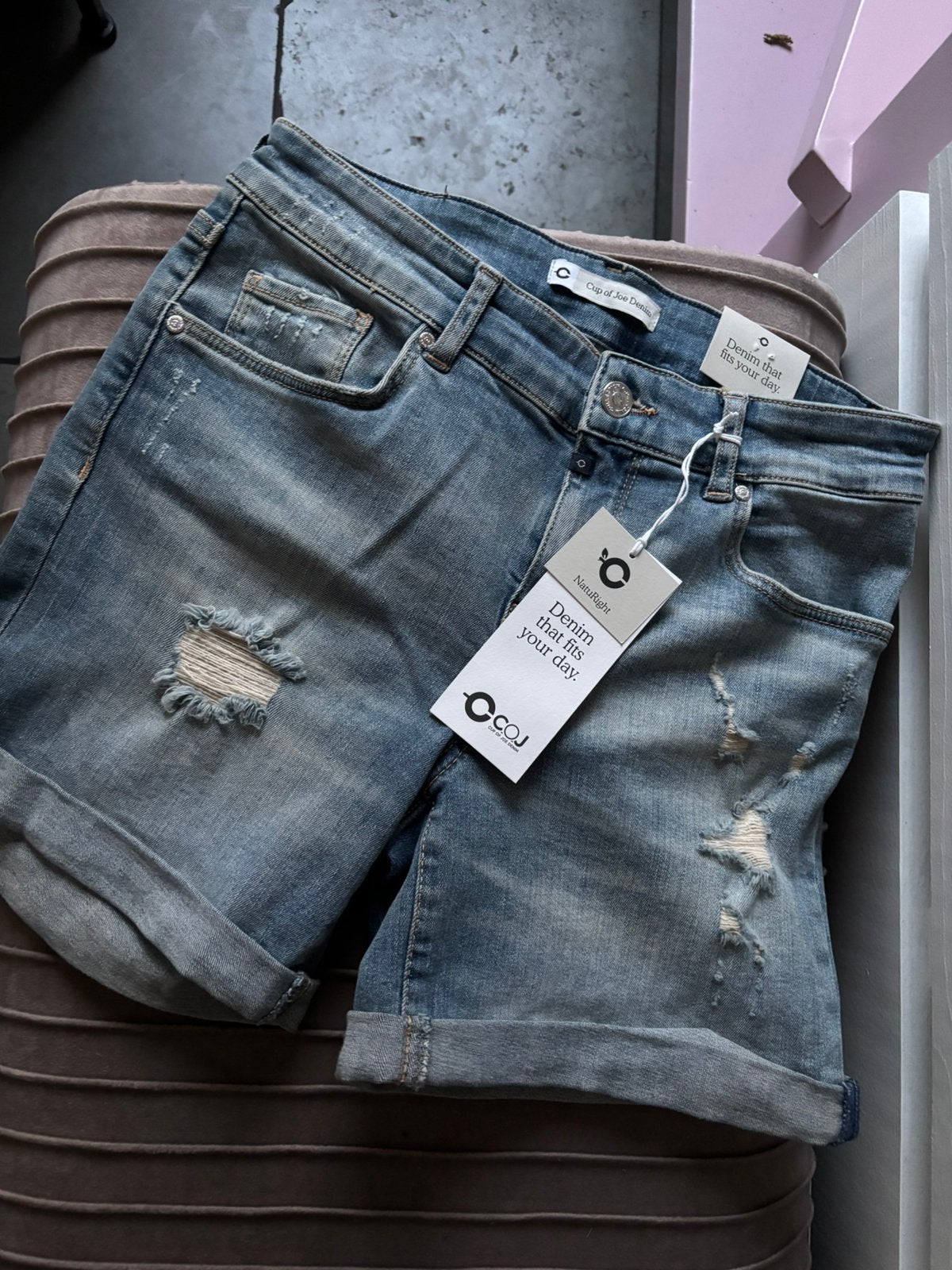 COJ Denim Cup of Joe Korte broek Emma maat S, Blauw, ., Nieuw, Ophalen of Verzenden