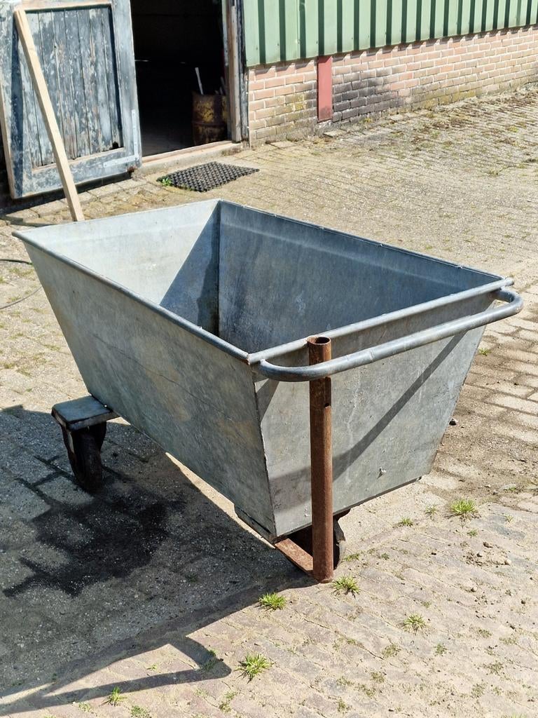 Gegalvaniseerde voederkar, Ophalen of Verzenden
