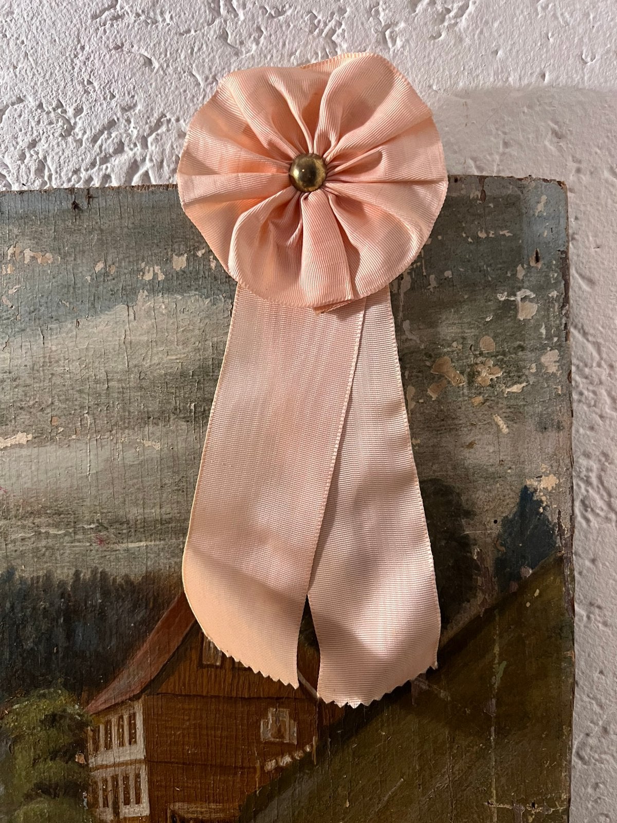 Oude trofee corsage lintje medaille mooi op paspop, Ophalen of Verzenden