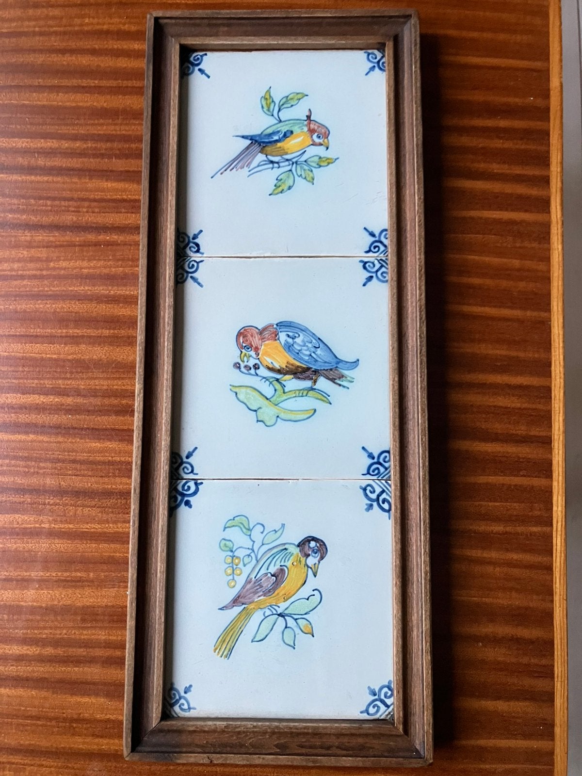 3 makkumer tegels. Vogels jaren 70, Ophalen of Verzenden