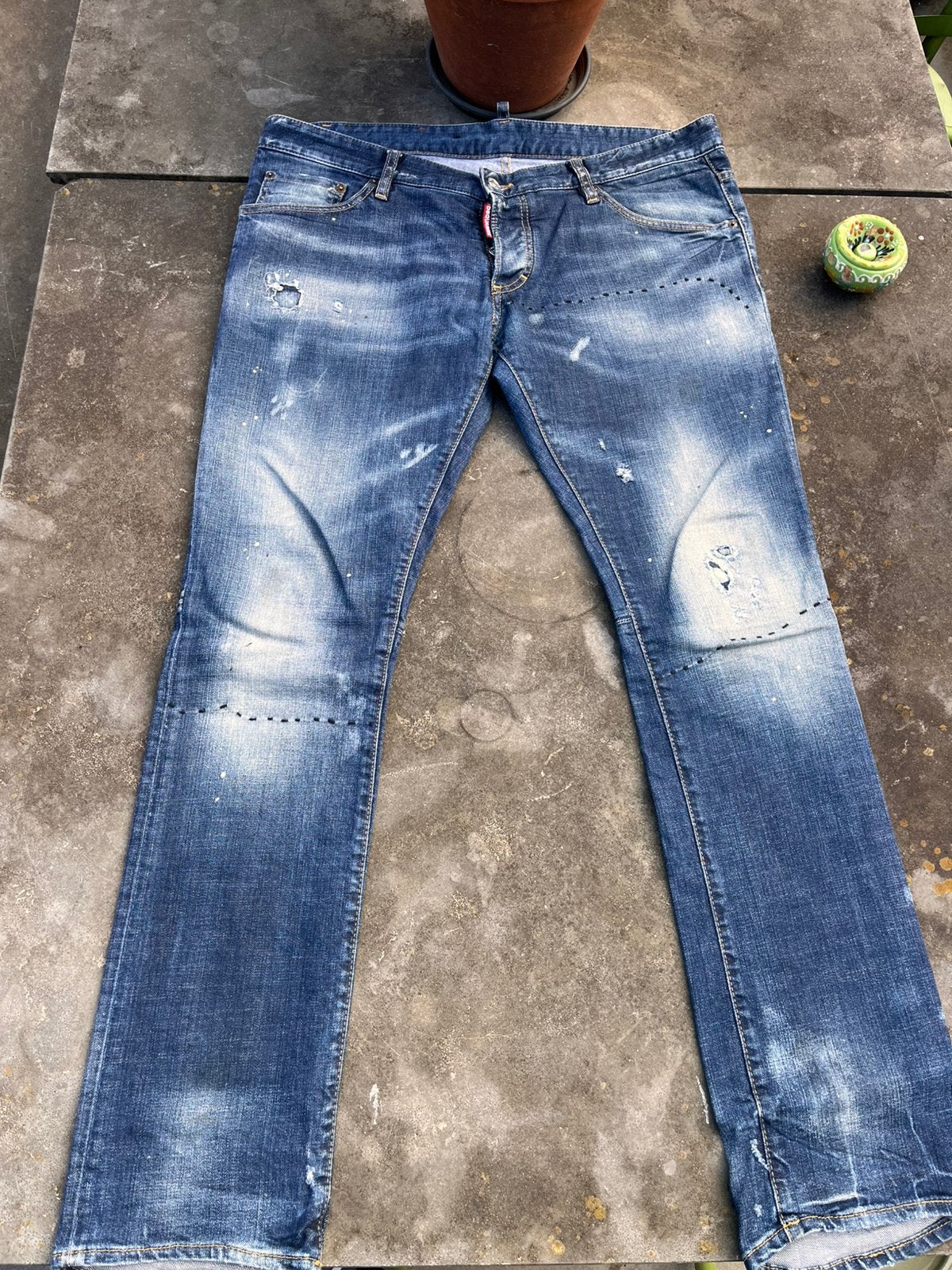DSQUARED2 sexy booty cut jean maat 54, Kleding | Heren, Ophalen of Verzenden, Zo goed als nieuw, Blauw, W36 - W38 (confectie 52/54)