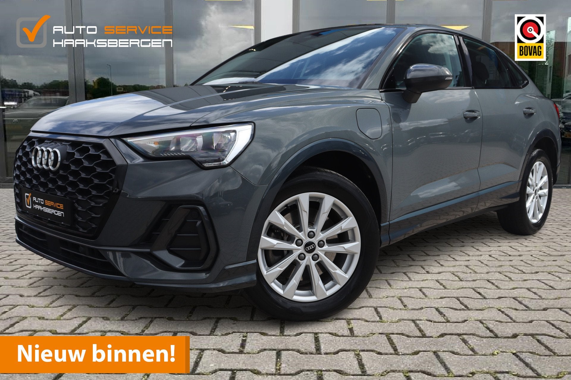 Audi Q3 Sportback 45 TFSI e Edition | Leder | Camera | Led |, Auto's, Gebruikt, Zwart, Hybride Elektrisch/Benzine, 13 kWh