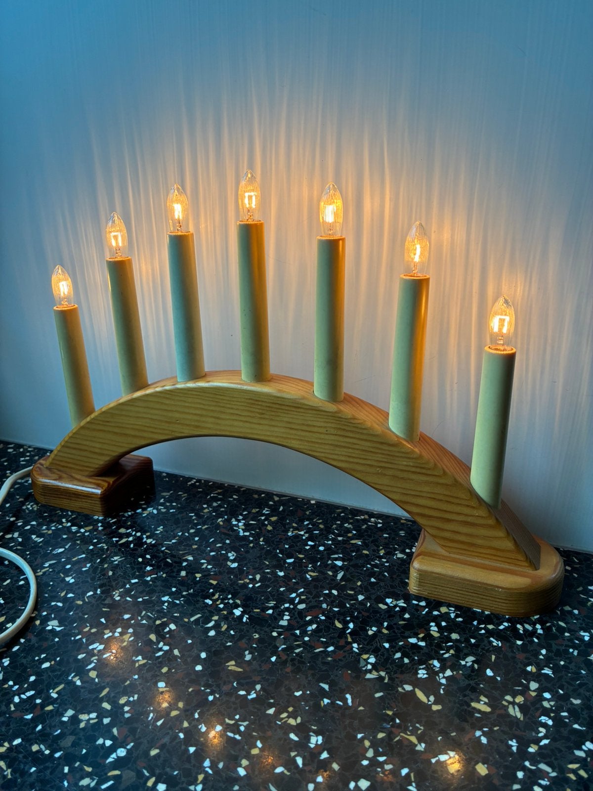 Vintage Adventskandelaar zweeds, Diversen, Ophalen of Verzenden, Gebruikt