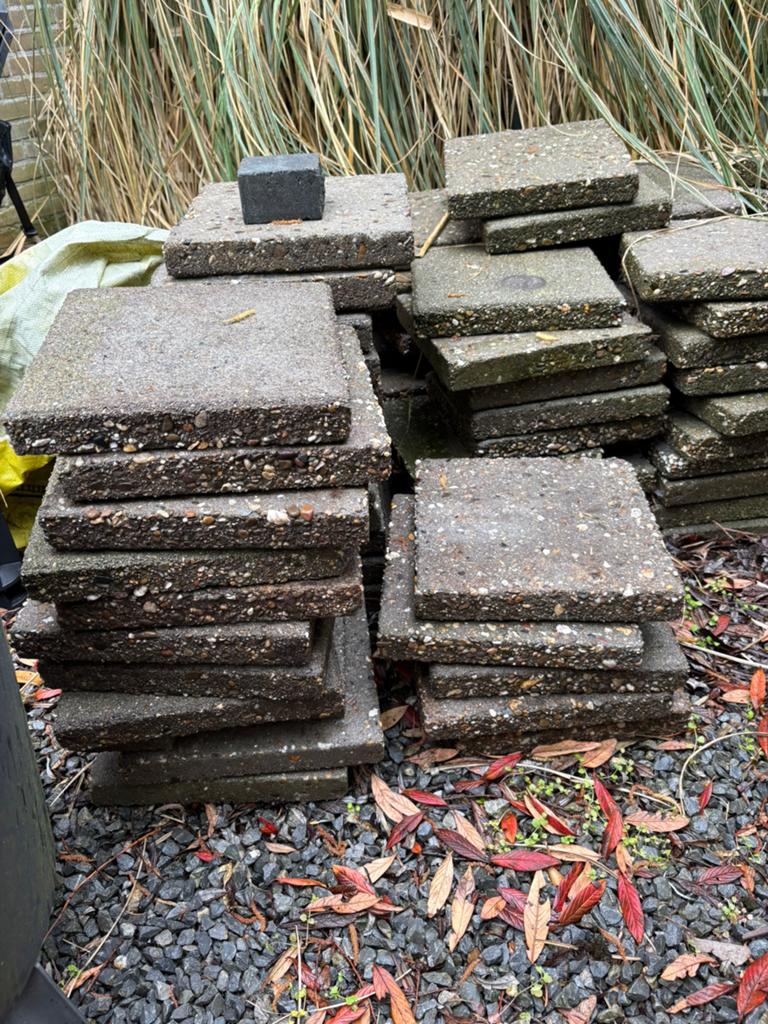 Stoeptegels, Tuin en Terras, Ophalen, Gebruikt, Beton, Overige typen