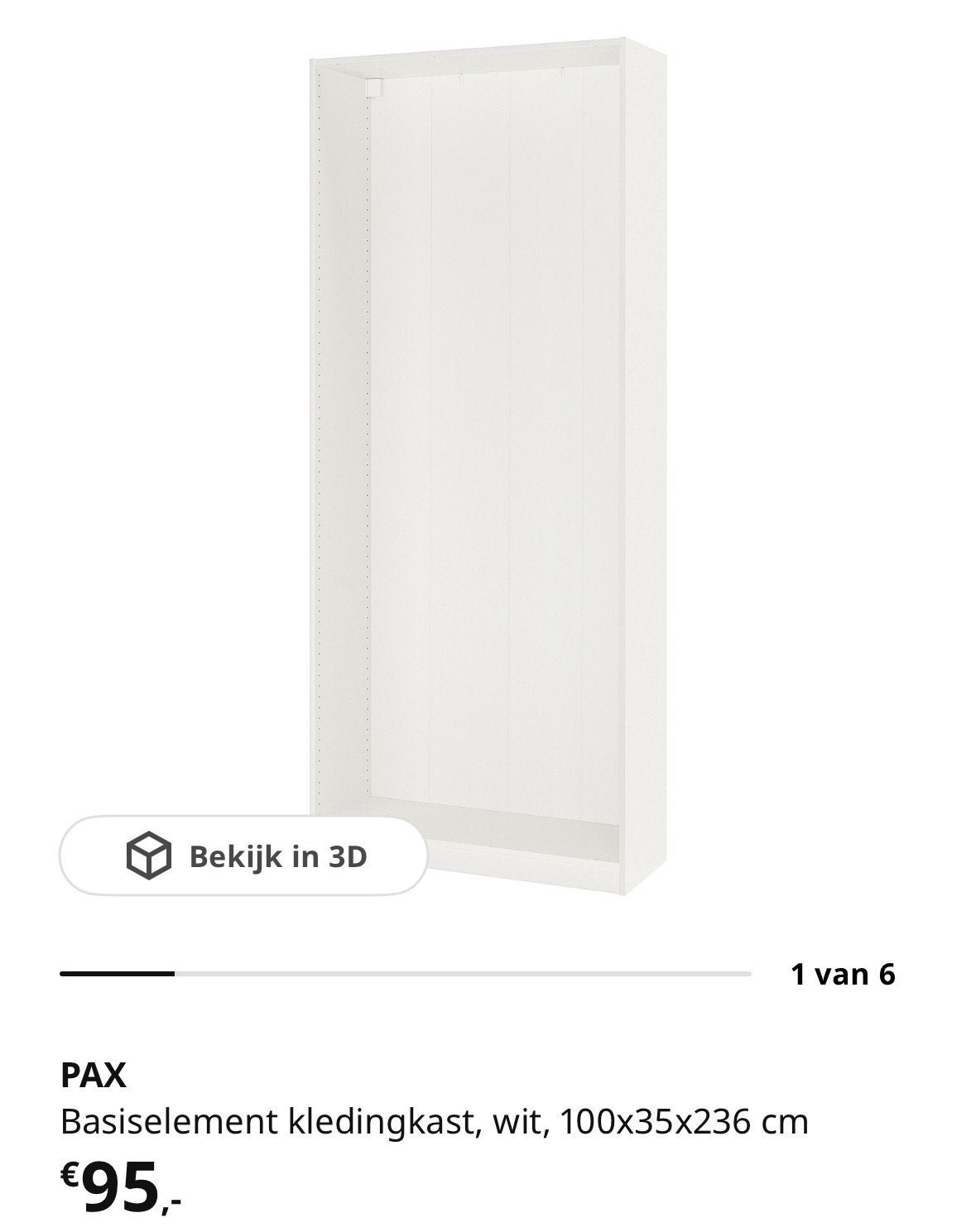 IKEA Pax kasten 2x 100x35x236 en 1x 50x35x237 met planken, Ophalen, Gebruikt, 200 cm of meer, 25 tot 50 cm