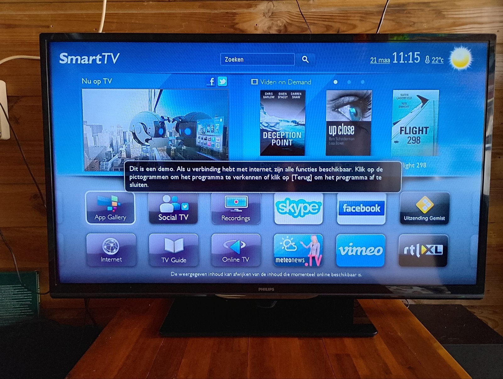 Philips 46 inch Full HD LED TV, Ophalen, Philips, Smart TV, Full HD (1080p)