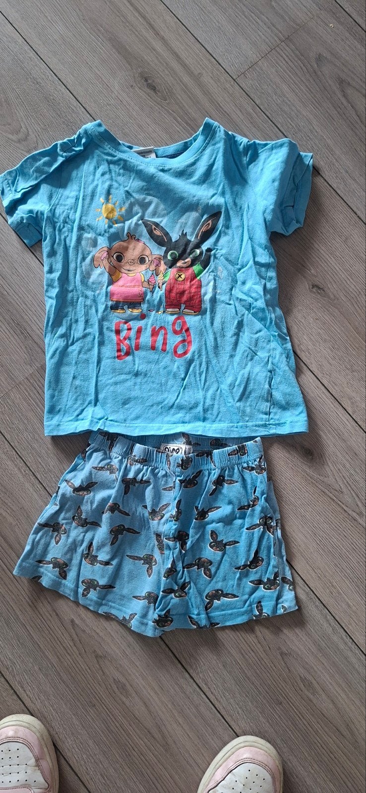 ZGN Bing pyjama 122/128, Nacht- of Onderkleding, Jongen of Meisje, Zo goed als nieuw, Bing