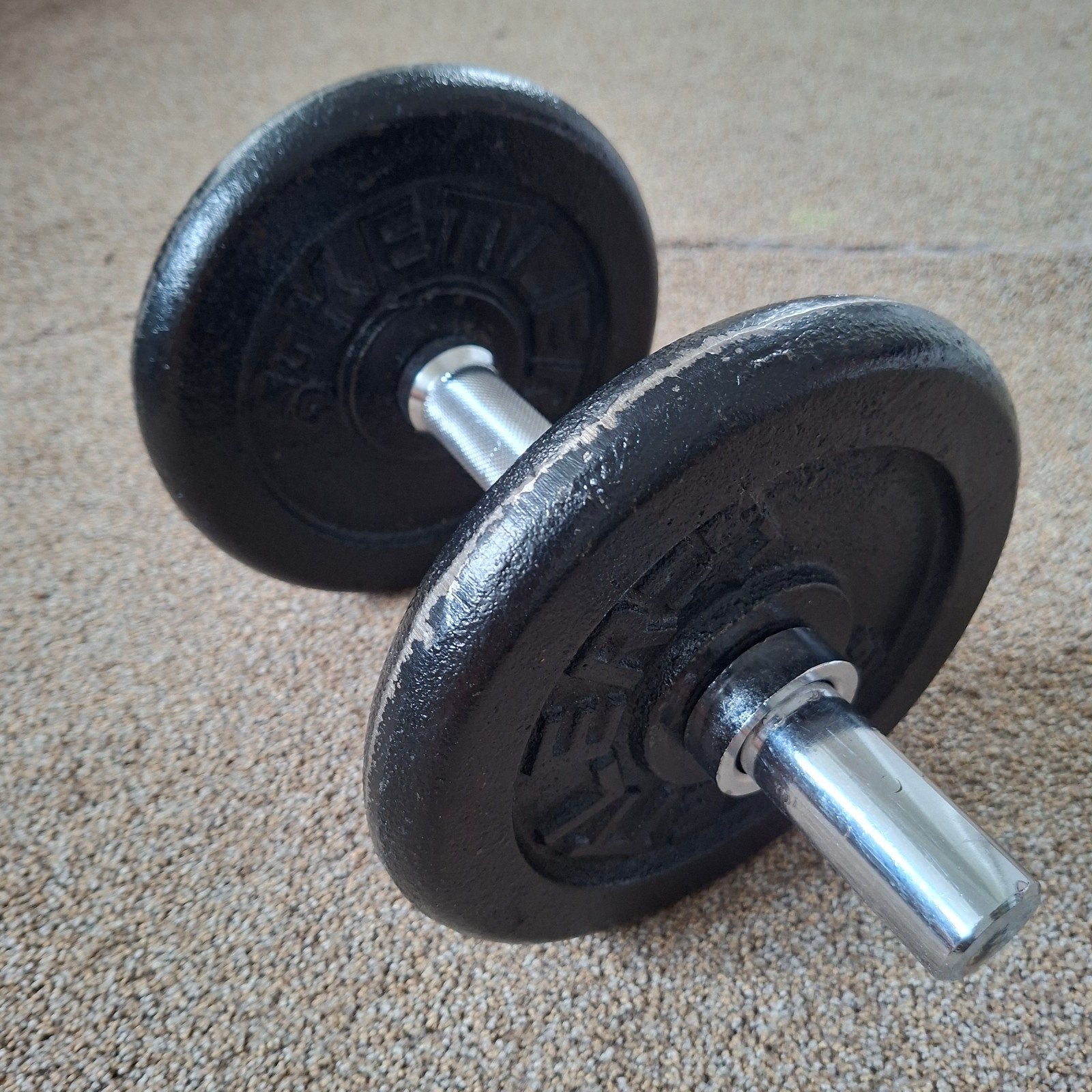 Verstelbare Dumbbell, Ophalen of Verzenden, Gebruikt, Armen, Dumbbell