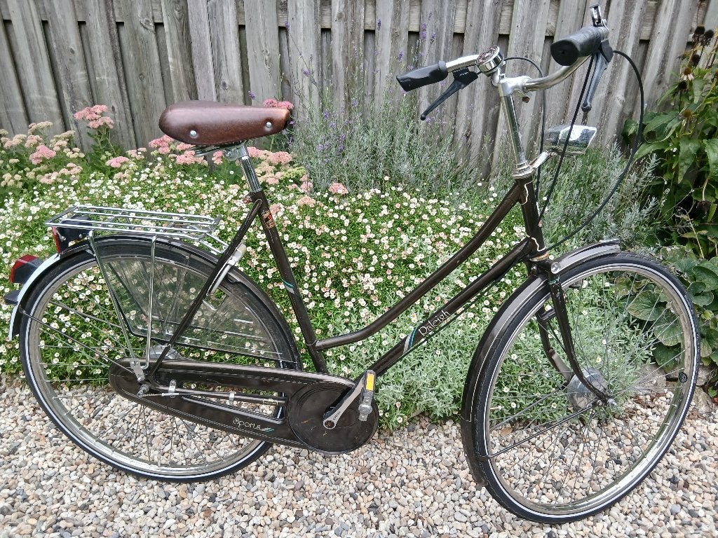 Ouderwetse Raleigh damesfiets, Gebruikt, Versnellingen, 56 cm of meer, Trommelrem