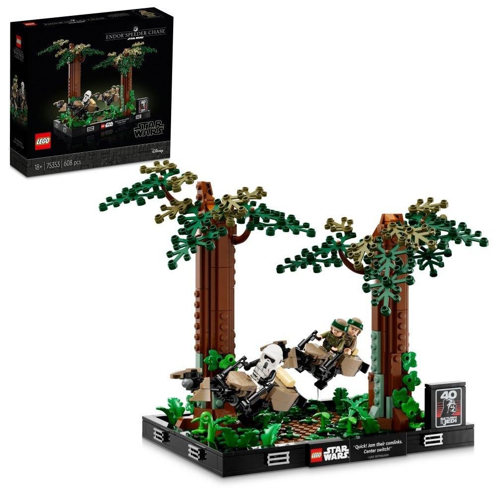75353 LEGO Star Wars: Endor speederachtervolging diorama, Ophalen of Verzenden, Nieuw, Complete set, Lego