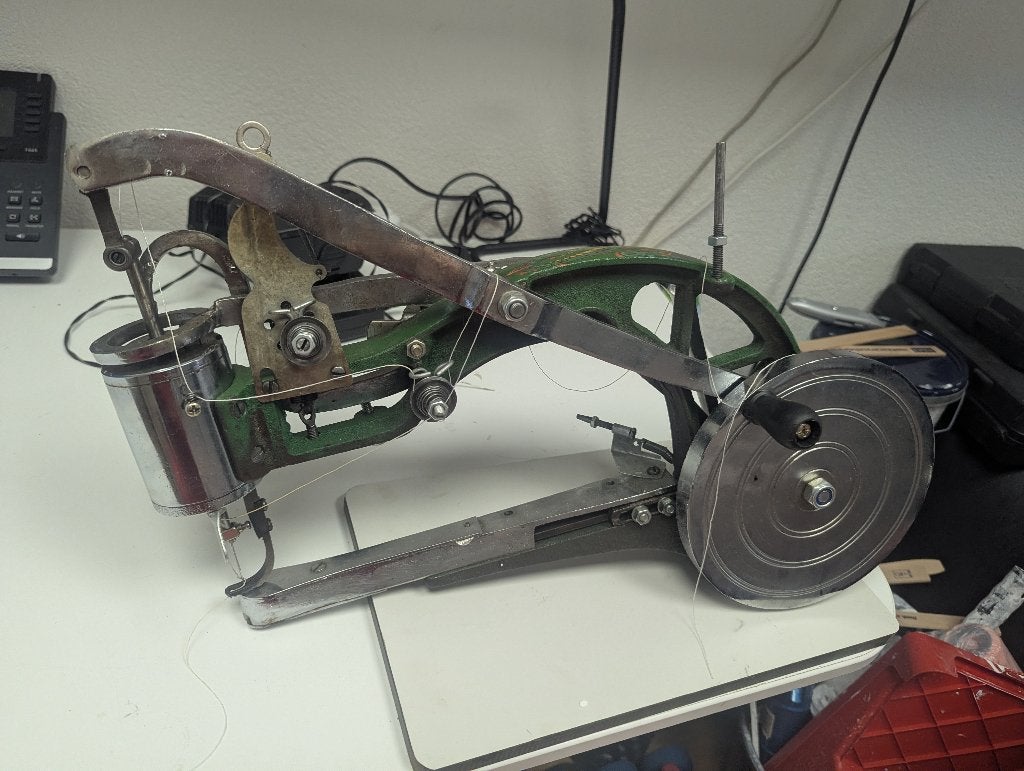 leer/schoen naaimachine, Overige merken, Ophalen of Verzenden, Industrieel, Naaimachine