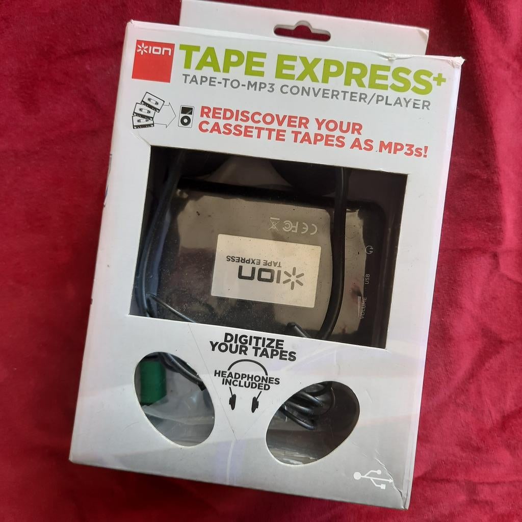 ION Tape Express Plus Tape-to-MP3 Converter Speler NIEUW, Verzenden, Nieuw