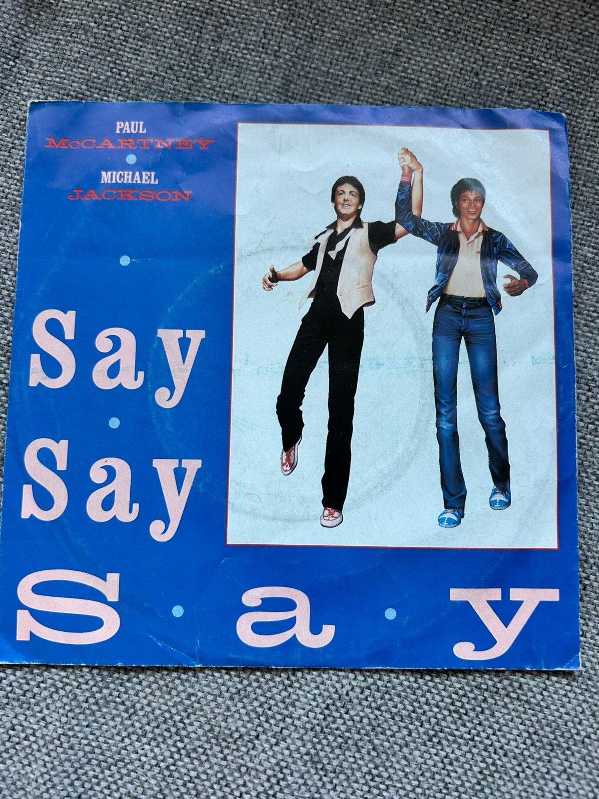 Michael Jackson Paul McCartney Say Say Say, Ophalen of Verzenden, Zo goed als nieuw, 7 inch