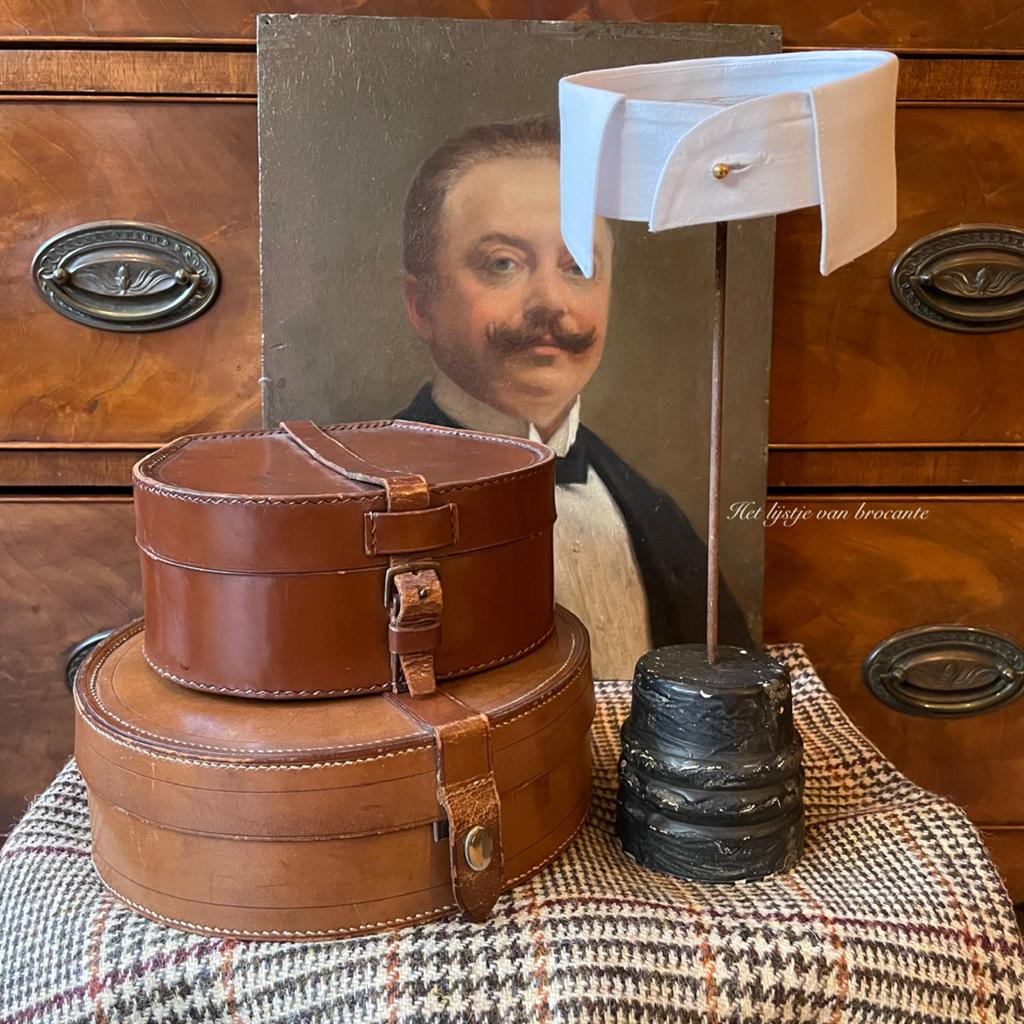 Engels brocante stijl Collar / Kraagje / Boorden display, Ophalen of Verzenden