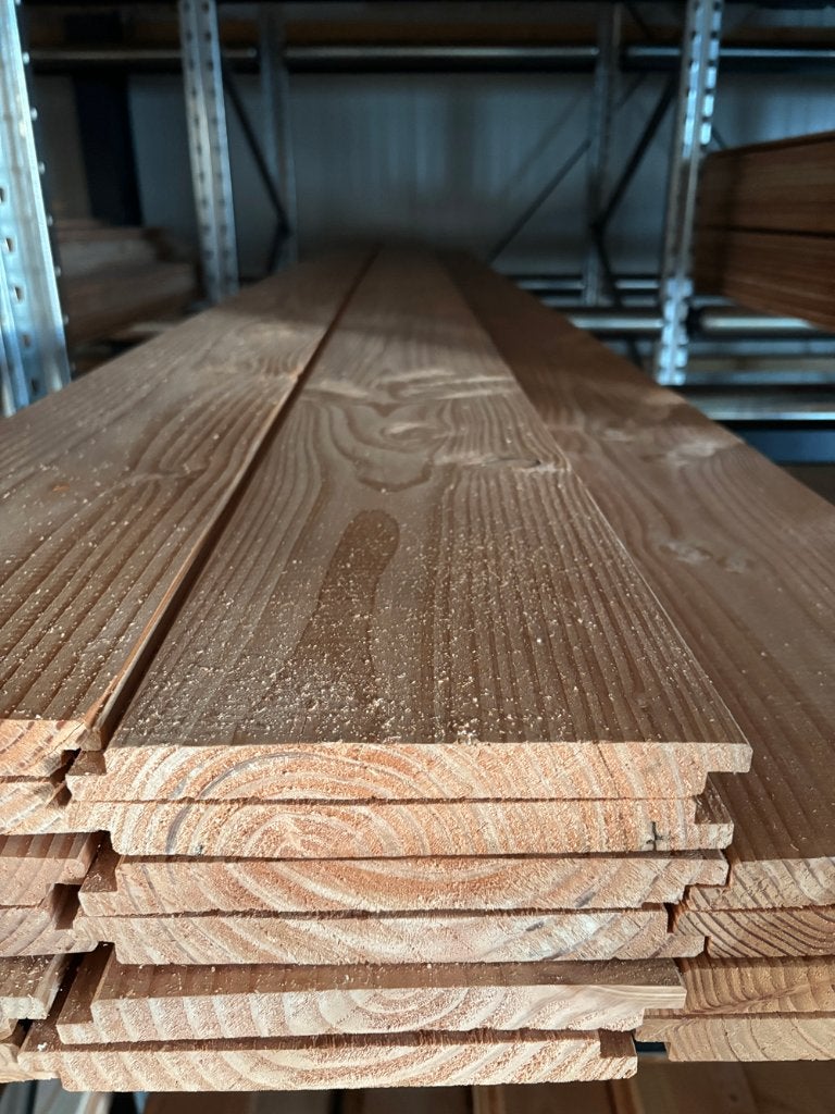 Douglas lip plank 18 x 190 x 4000 mm, Tuin en Terras, Palen, Balken en Planken, Ophalen, Nieuw, 250 cm of meer, Planken