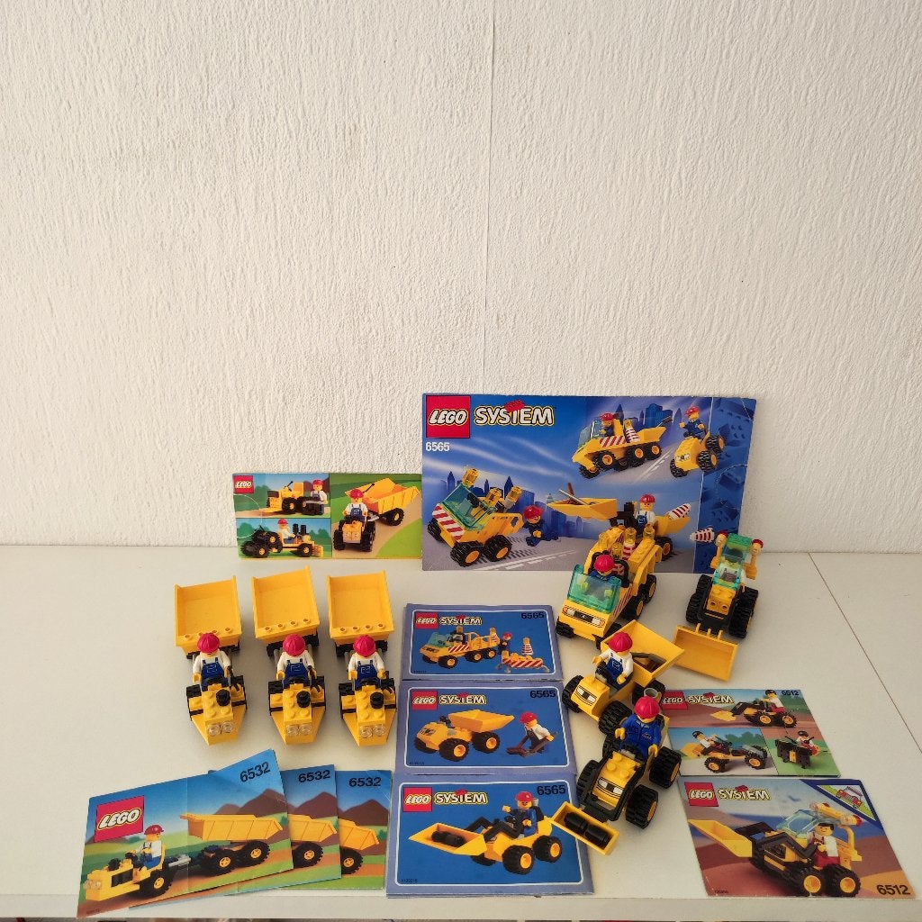 Lego Construction Bundle: 6565, 6512, 6532 x3