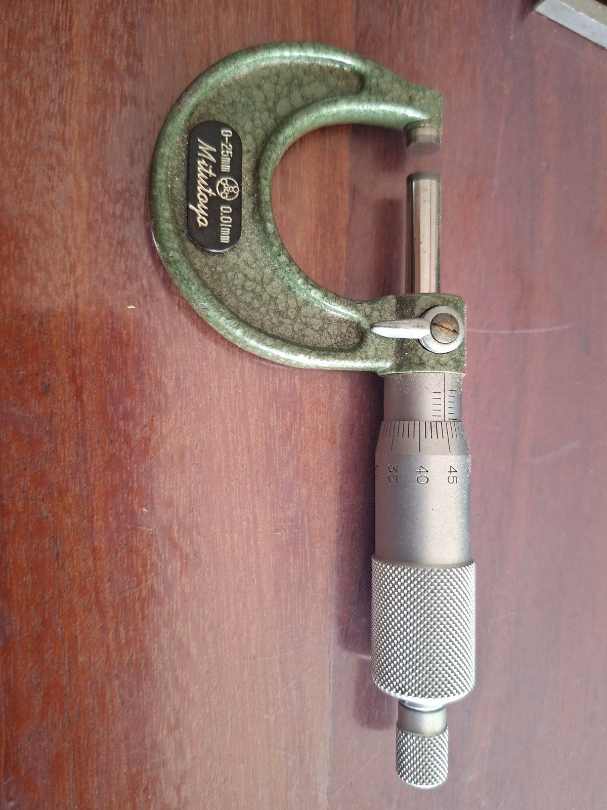 Mitutoyo micrometer, Doe-het-zelf en Verbouw, Meetapparatuur, Gebruikt, Ophalen of Verzenden