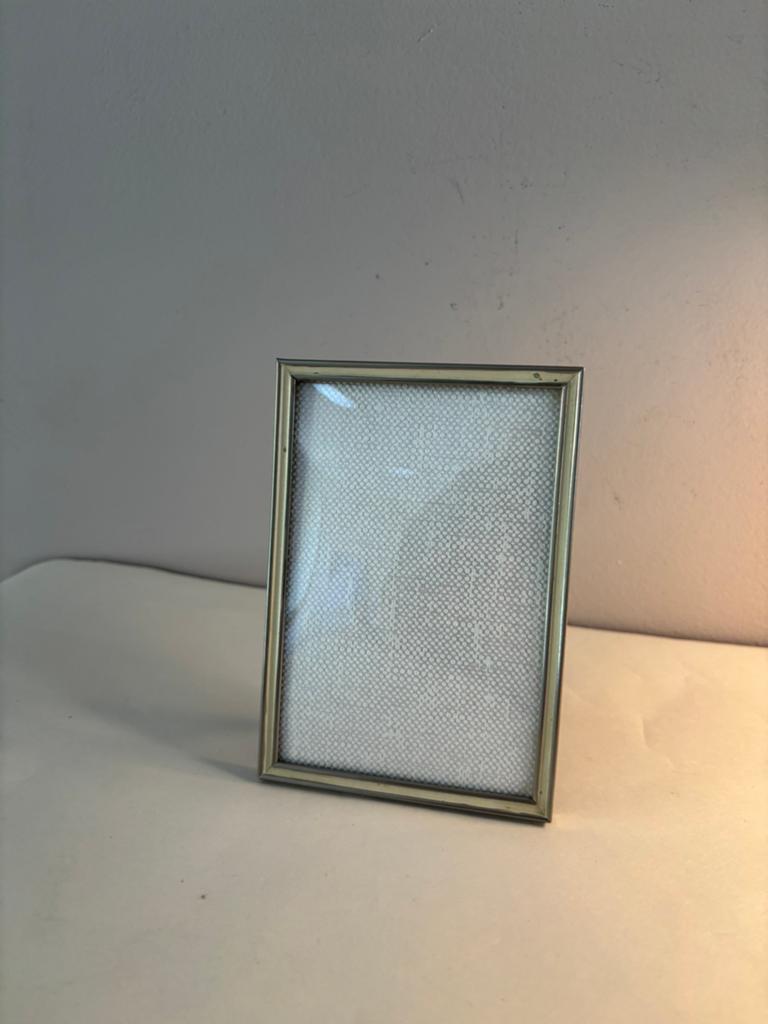 Vintage 60s verzilverd bolglas fotolijstje 9 x 13 cm, Audio, Tv en Foto, Fotografie | Fotolijsten, *, Gebruikt, Verzenden, *