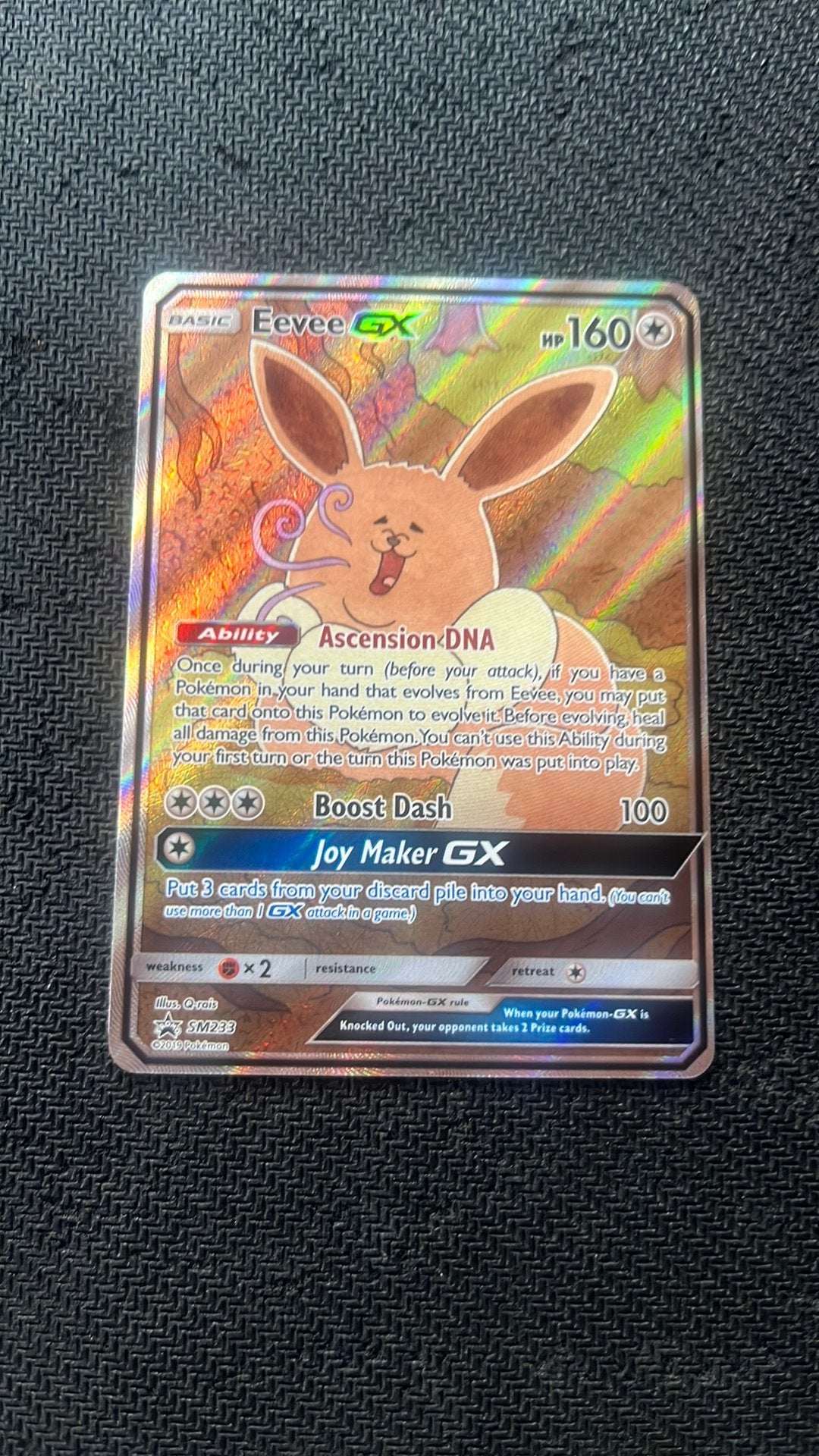 Eevee GX SM233 - Pokemon, Ophalen of Verzenden, Zo goed als nieuw