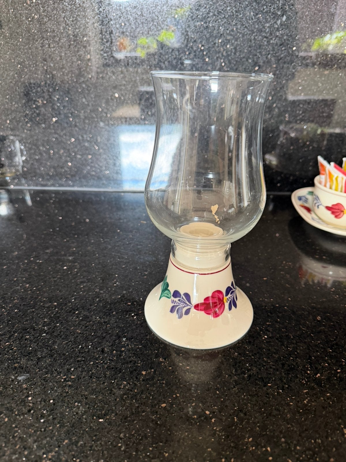 Boerenbont windlicht/kaarsenhouder, Verzamelen, Glas en Borrelglaasjes, Ophalen of Verzenden, Zo goed als nieuw, Overige typen