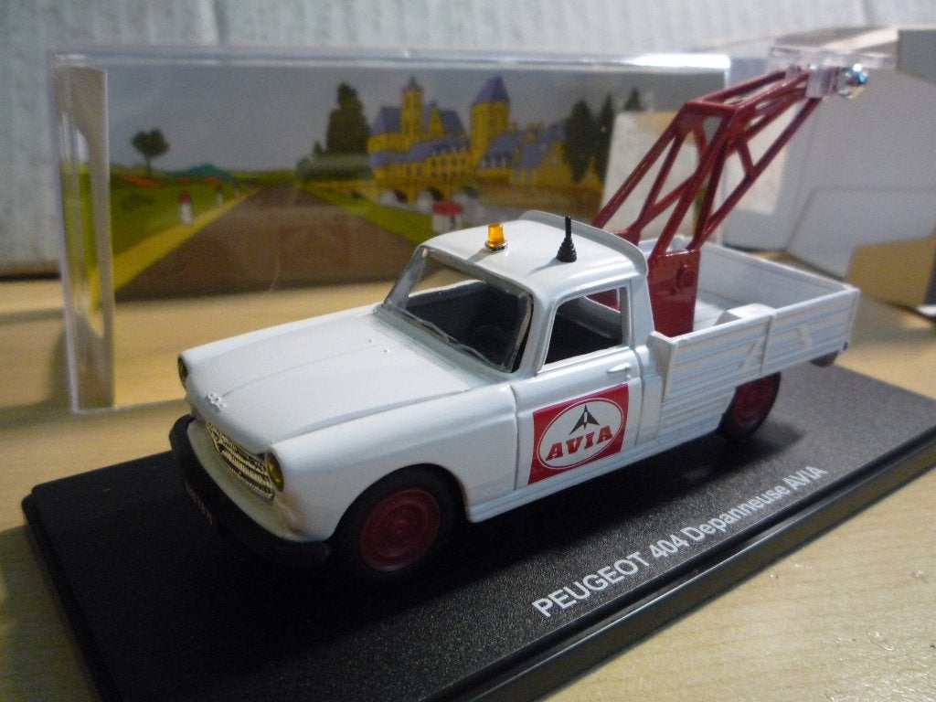 Peugeot 404 Depannage Takelwagen Avia Ed. Atlas 1:43, Ophalen of Verzenden, Zo goed als nieuw, Auto, Overige merken