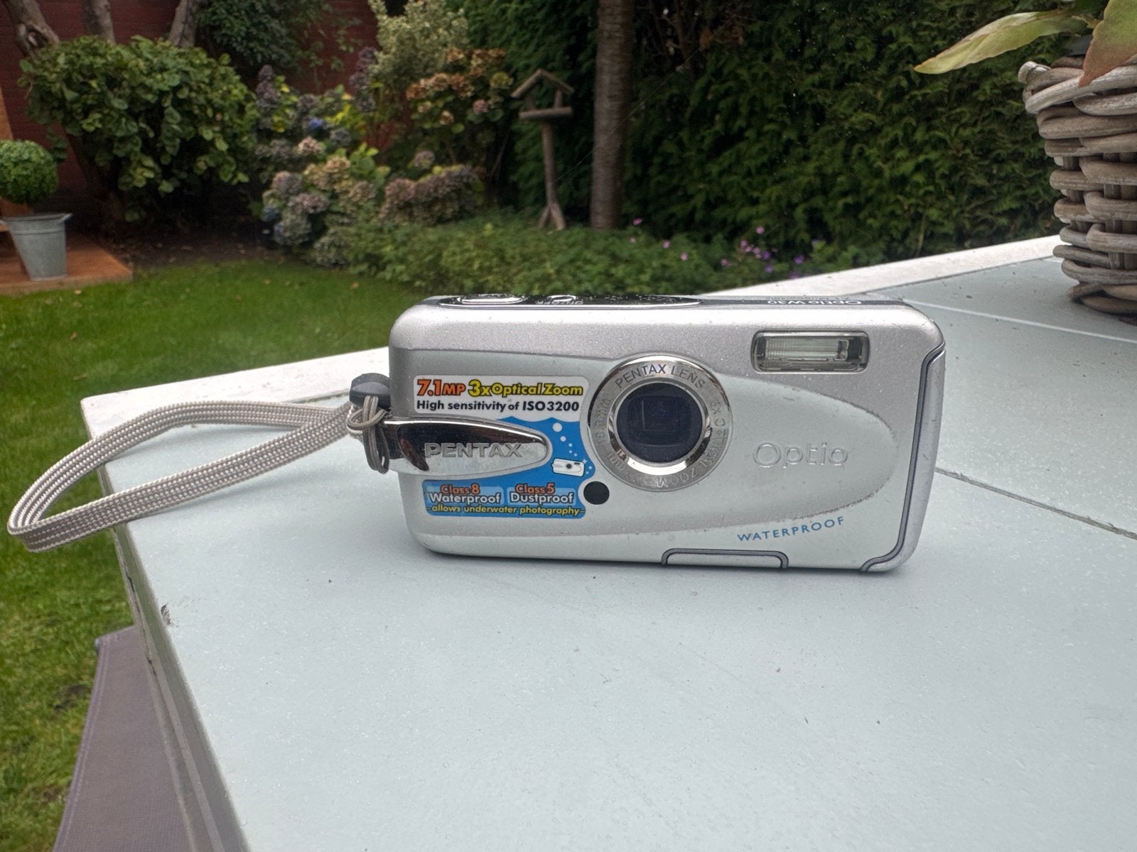 Pentax Optio W30 7.1MP Waterdichte Compactcamera, Ingebouwde flitser, Gebruikt, Ophalen of Verzenden, Compactcamera