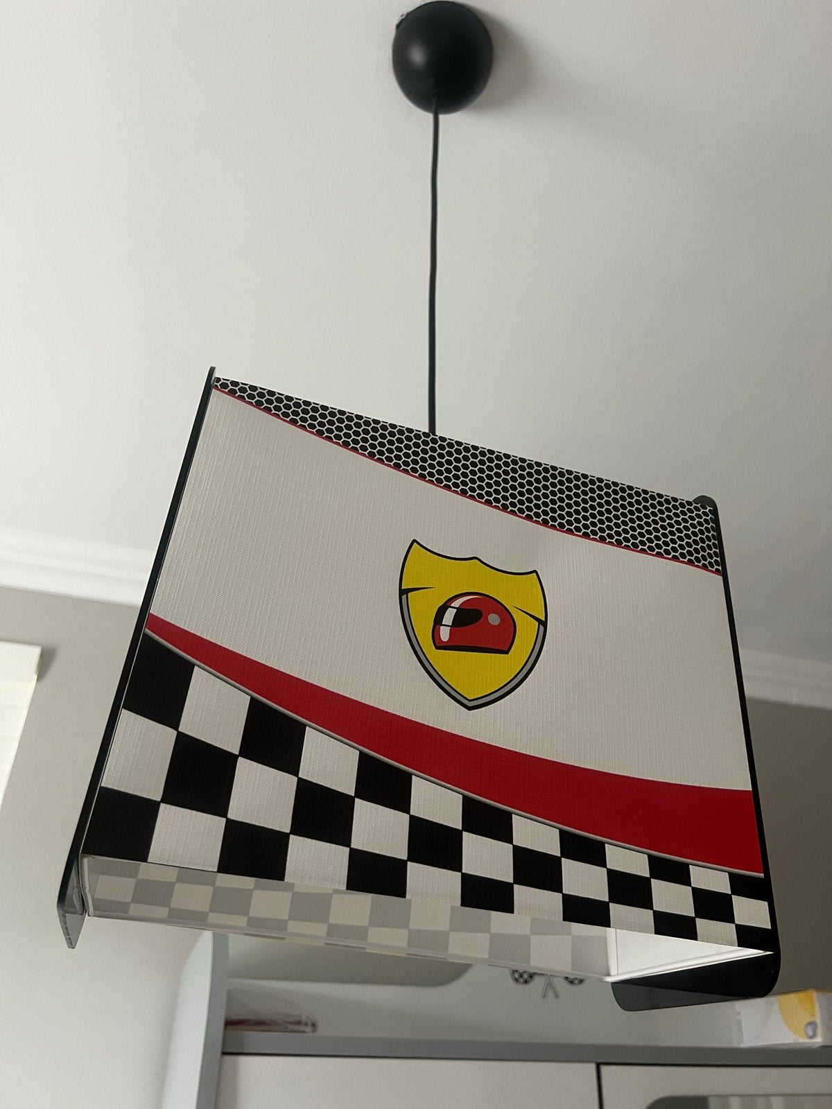 Kinderlamp raceauto/verkeerslicht, Ophalen, Nieuw, Kunststof, E14 (klein)