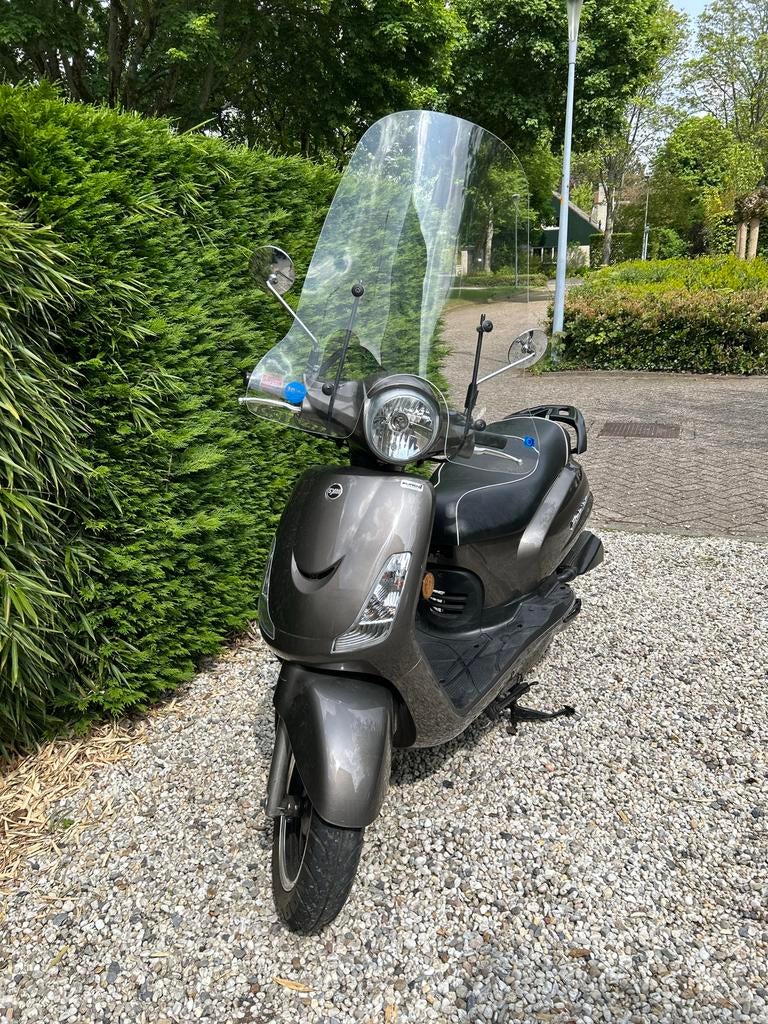 SYM Fiddle II 50S Snorscooter - 2018, 3.600 km, Z.G.A.N., Fietsen en Brommers, Scooters | SYM, Ophalen, Zo goed als nieuw, Benzine