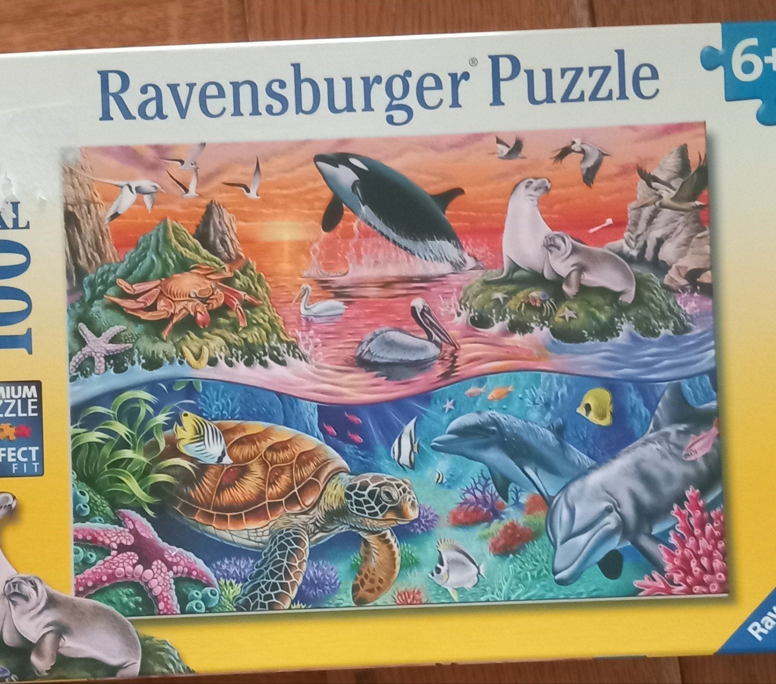 Ravensburger Legpuzzel 100 stukjes: Onderwaterwereld, Ophalen of Verzenden, Minder dan 500 stukjes, Zo goed als nieuw, Legpuzzel