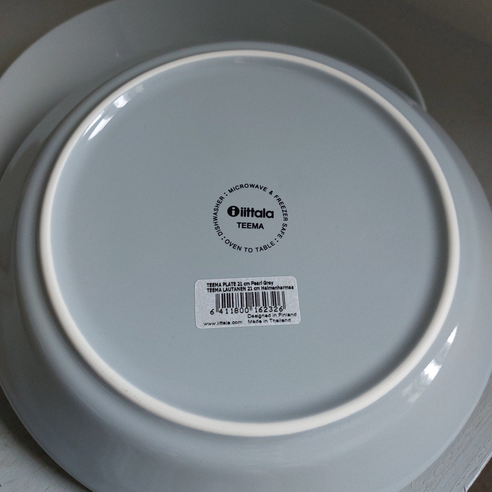 Iittala Teema borden 21 cm - Pearl Grey (2 stuks), Keramiek, IKEA, Ophalen of Verzenden, Zo goed als nieuw