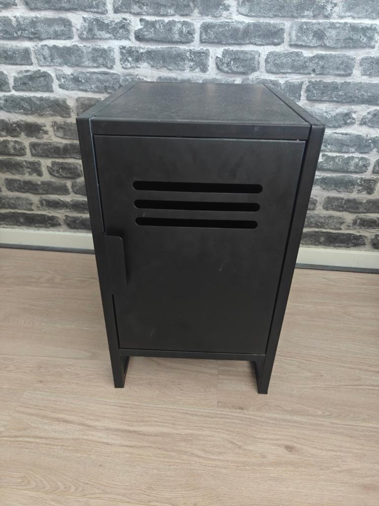 GAMMA Jason Nachtkastje Zwart Metaal - Trendy Lockerkast, Ophalen
