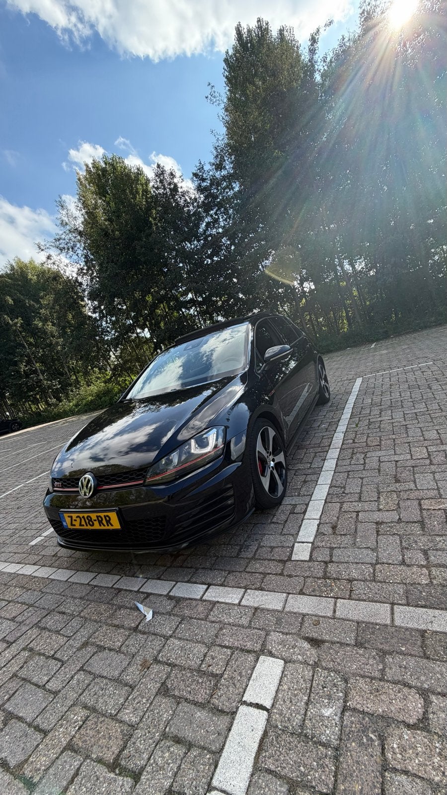 Volkswagen Golf 2.0 TSI GTI, Auto's, Xenon verlichting, Zwart, 4 cilinders, 1984 cc