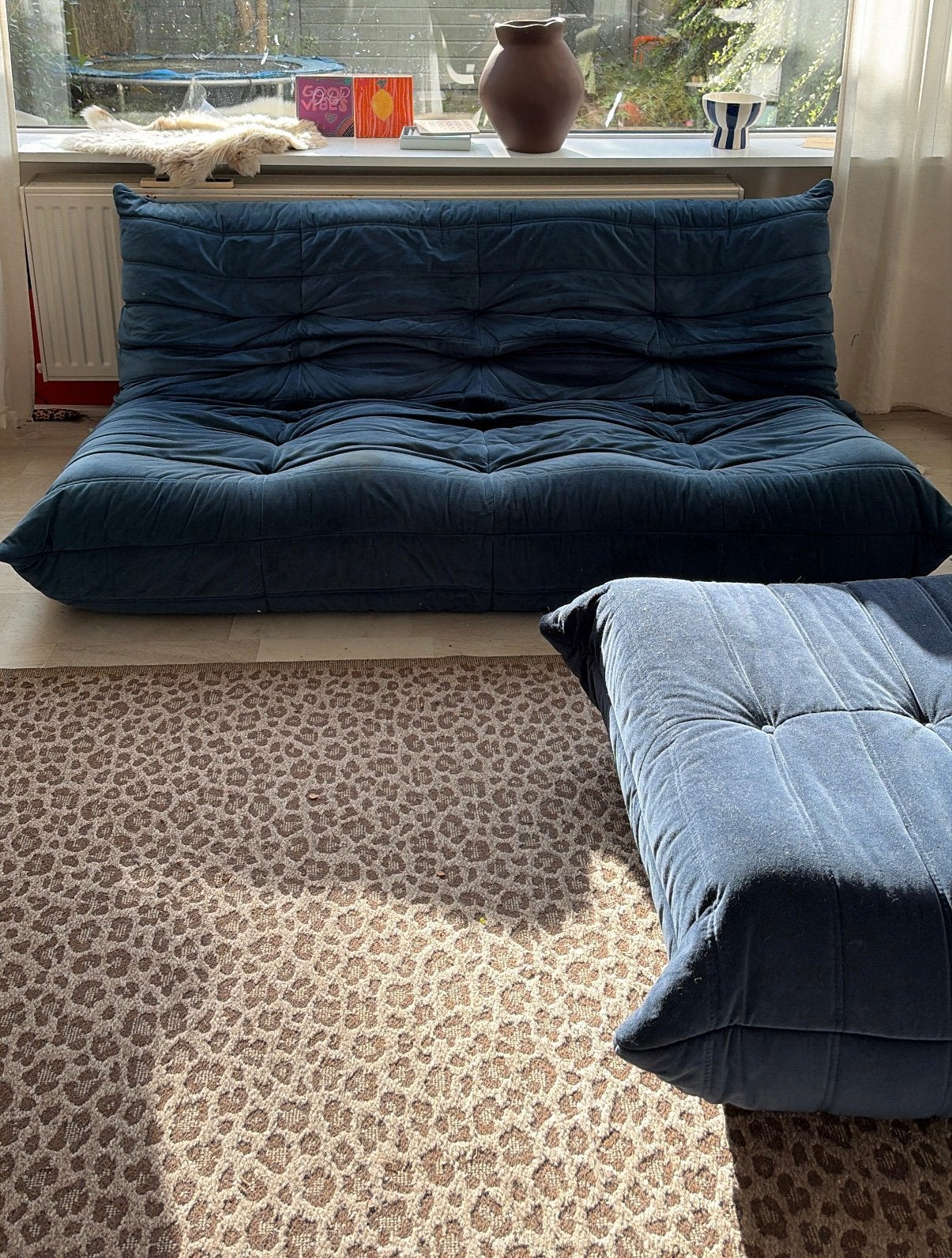 Ligne Roset Togo 3-zitsbank met mankementen, Ophalen, Gebruikt, Driepersoons, 75 tot 100 cm