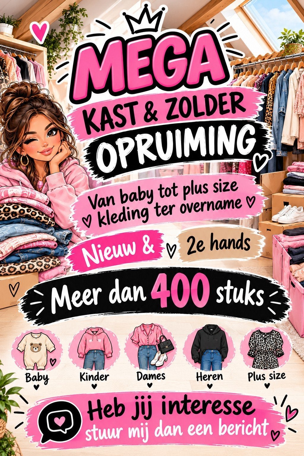 Grote partij kleding: baby tot plussize dames nieuw/2e hands, Kleding | Dames, Ophalen of Verzenden, Nieuw