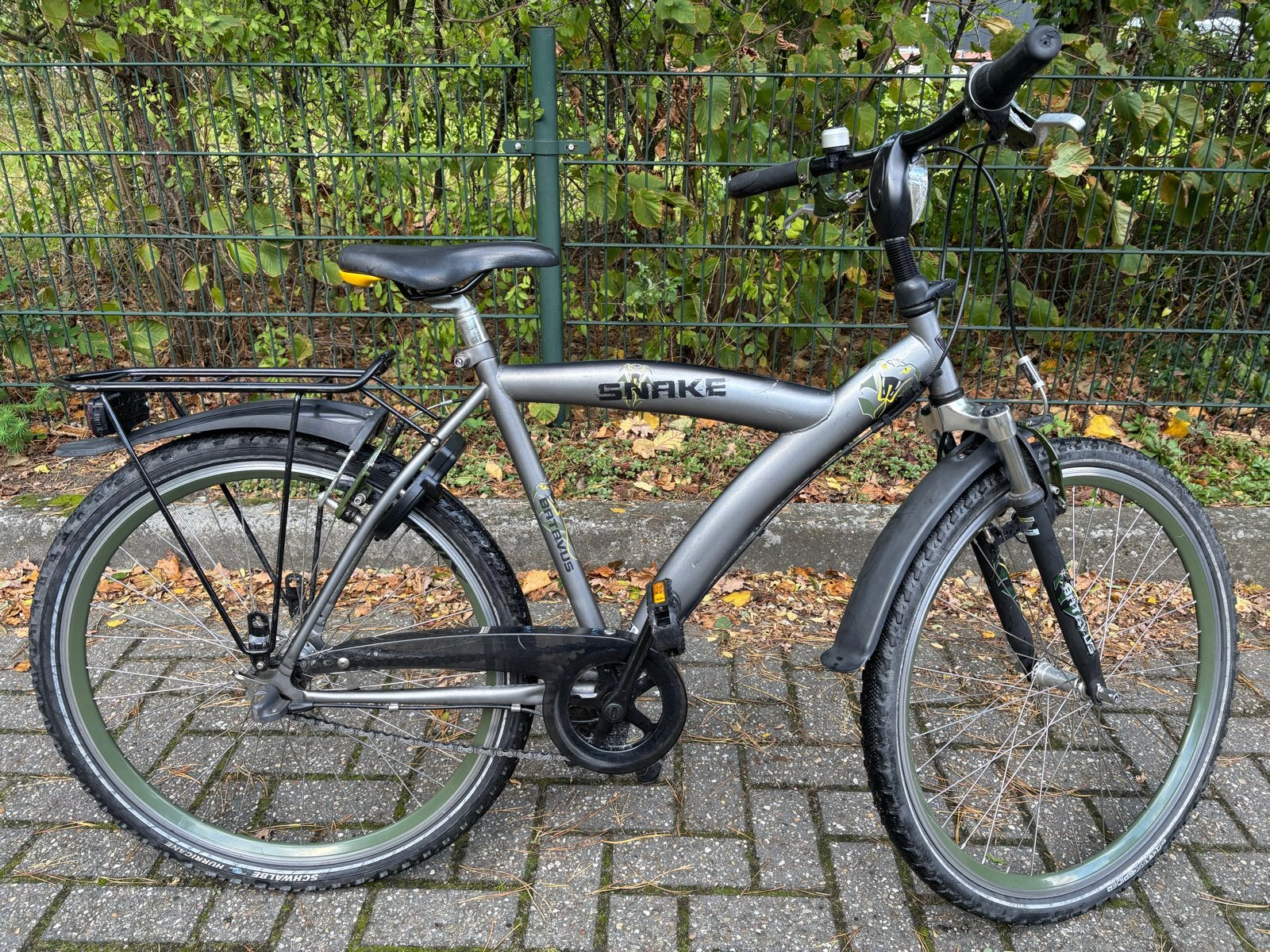 Batavus Snake Kinderfiets 26 inch met 3 versnellingen, Terugtraprem, Gebruikt, Batavus, Handrem